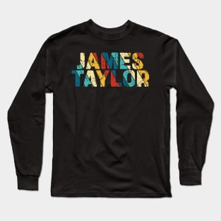 Retro Color - James Taylor Long Sleeve T-Shirt